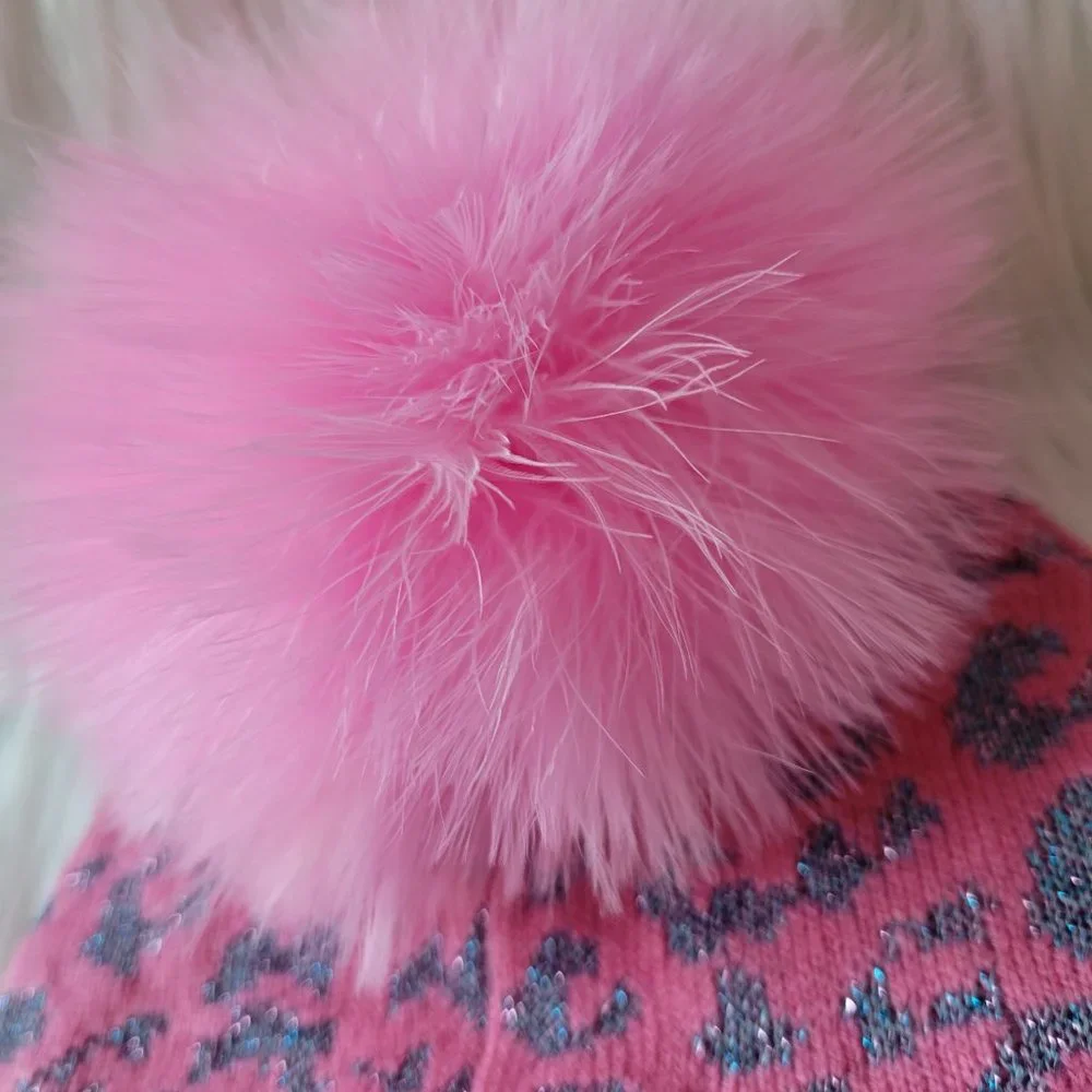 Jocelyn Kids PomPom Leopard Hat